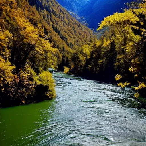 Image similar to a very very very very beautiful river and mountains