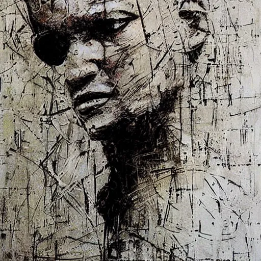 Image similar to sandman, morpheus, paint by Guy Denning