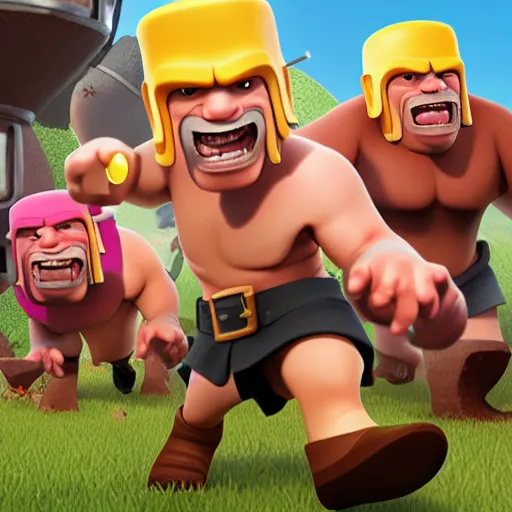 Image similar to clash of clans hog rider, photorealistic, 8k