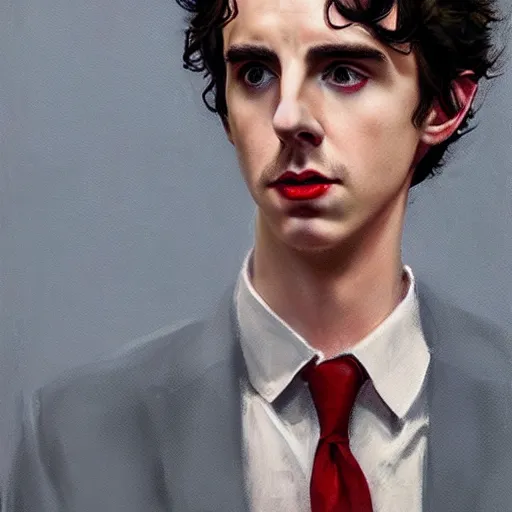 Prompt: portrait of a hybrid of benedict cumberbatch and freddie highmore and timothee chalamet, black shirt with red suspenders, concert, stage background, singer, photo realistic, highly detailed, perfect face, art by greg rutkowski