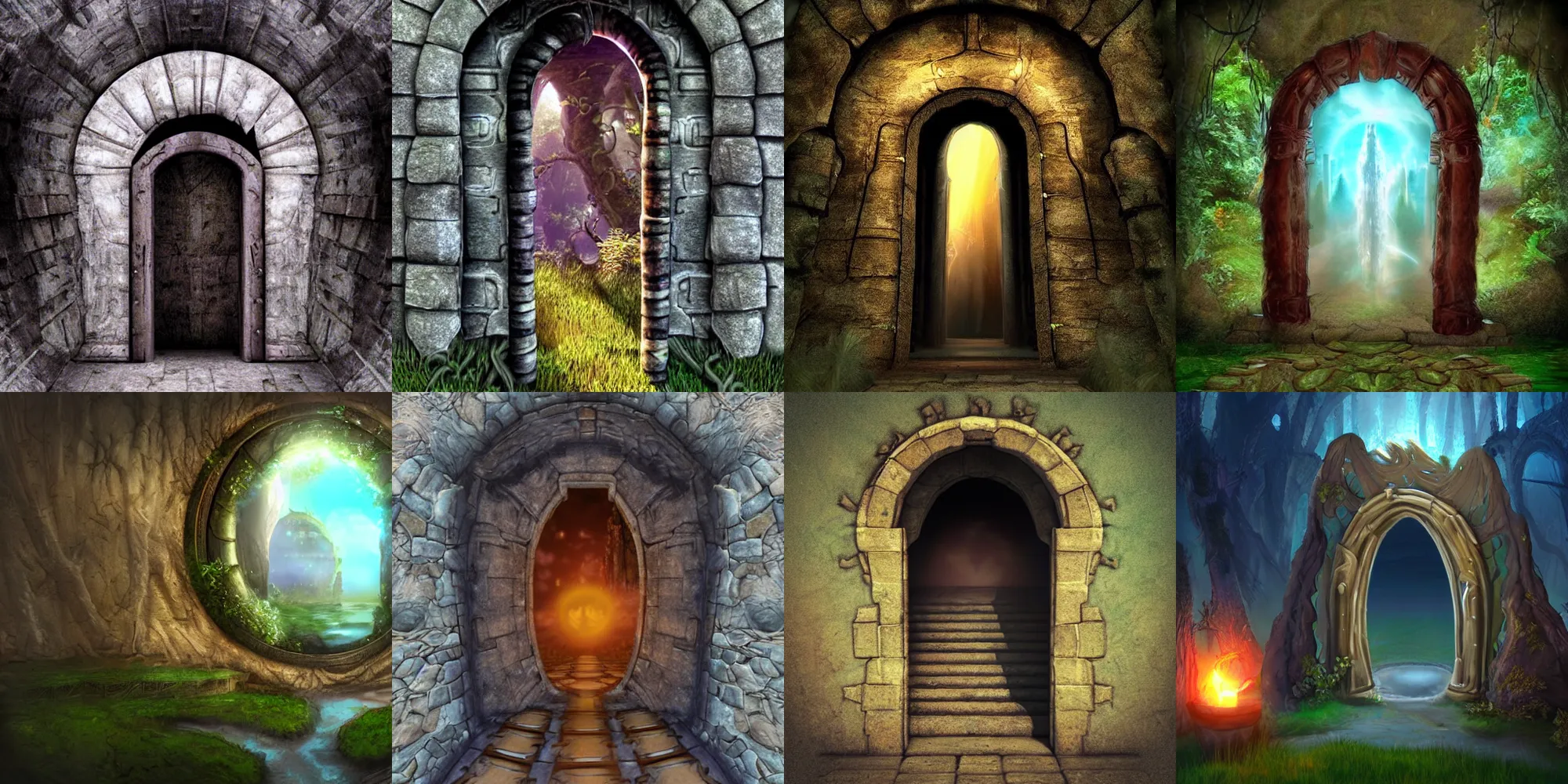 Prompt: portal to a fantasy world