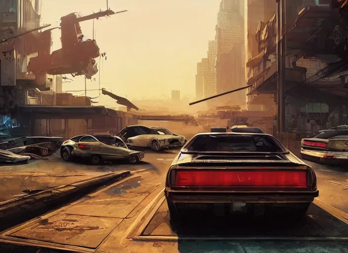 Image similar to A QUADRA TYPE-66 AVENGER car as a GTA 5 loading screen, intricate, dystopian, sci-fi, extremely detailed, digital painting, artstation, concept art, smooth, sharp focus, illustration, intimidating lighting, incredible art by artgerm and greg rutkowski and alphonse mucha and simon stalenhag