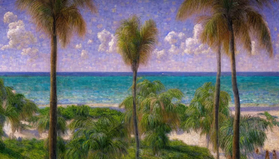 Image similar to a ultradetailed beautiful painting of the thunderstorm sky of the amazonas palace balustrade designed by jules bastien - lepage, tarsila do amaral, frank weston and gustave baumann, beach, trending on artstation, mediterranean, palm trees, sharp focus, colorful refracted sparkles and lines, soft light, 8 k 4 k