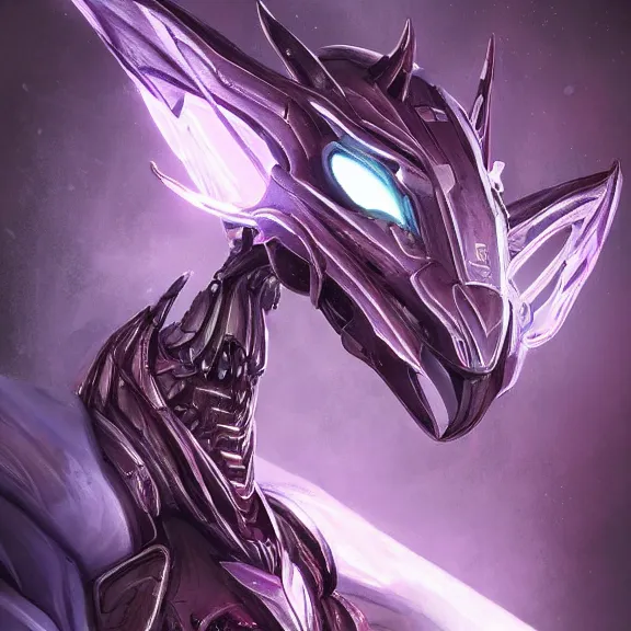 Image similar to extremely detailed mawshot of a giant beautiful stunning goddess anthropomorphic hot robot mecha female dragon, silver sharp streamlined armor, detailed maw, glowing Purple LED eyes, eating a tiny human, food pov, micro pov, vore, dragon art, warframe fanart, Destiny fanart, macro art, furry art, furaffinity, DeviantArt, Eka's Portal, G6