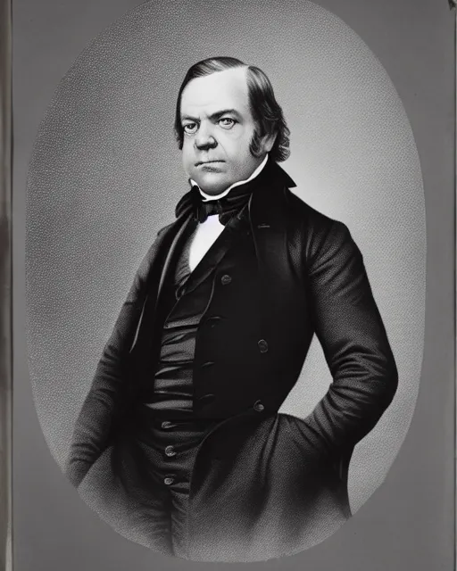 Prompt: a black and white photo of united states president andrew johnson portrayed by paul giamatti!, paul giamatti!, paul giamatti, a colorized photo by samuel f. b. morse, cg society, american romanticism, creative commons attribution, colorized, associated press photo