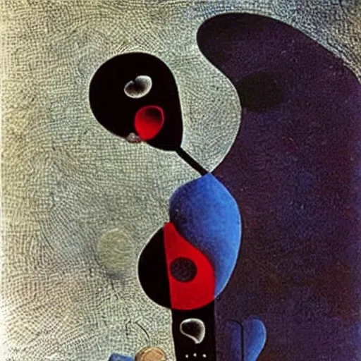 Prompt: an intricate tool that mends heart breaks. salvador dali. joan miro.