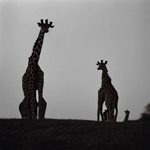 Image similar to a low angle photo of a cat giraffe hybrid, at the golden hour, dusk, sunset, sunrise, warm lighting, strongshadows, photo by slim aarons, award winning