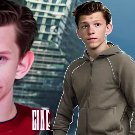 Prompt: tom holland as peter parker at chuck e chesses