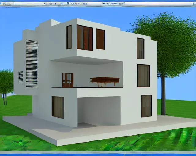 Image similar to 3 d home arcitecture design software, old software, windows 3. 1 software