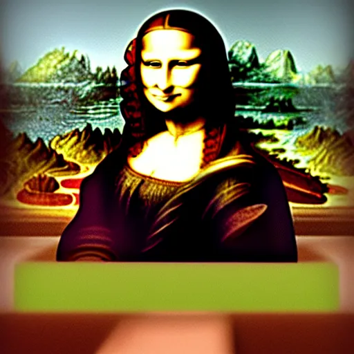 Image similar to mona lisa cartoon