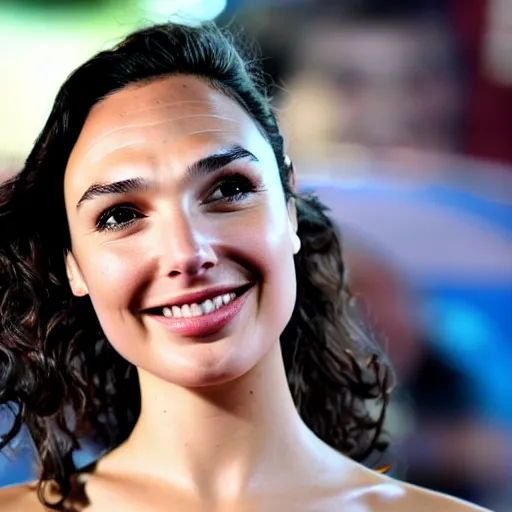 Prompt: gal gadot as a skateboarder, nikon 3 5 mm portrait photography, ultra realistic