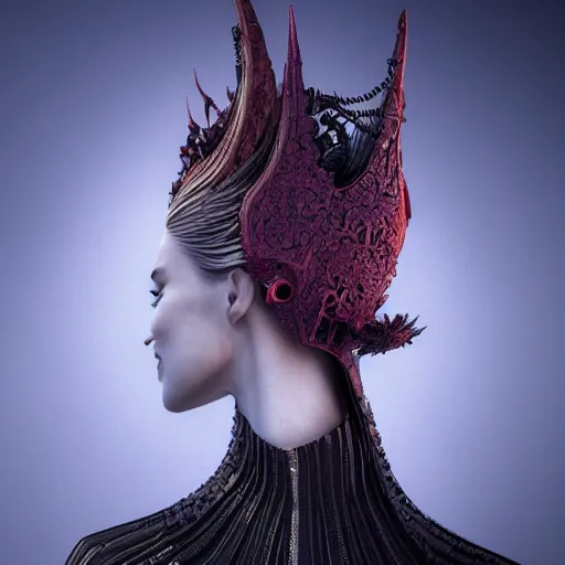 Image similar to the vampire queen, 4 k, intricate detailed, jaw dropping, gorgeous, surreal, octane render