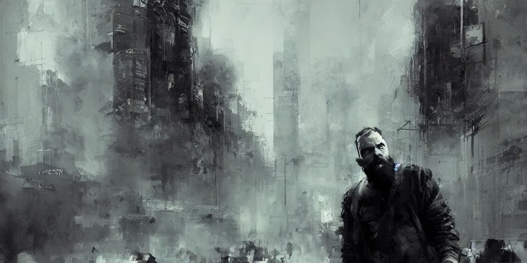 Prompt: bearded nation by jeremy mann, digital painting