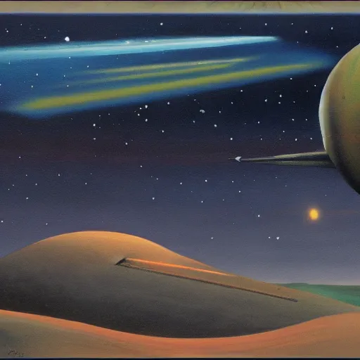 Prompt: a painting in the style of jan goeree and in the style of chesley bonestell.