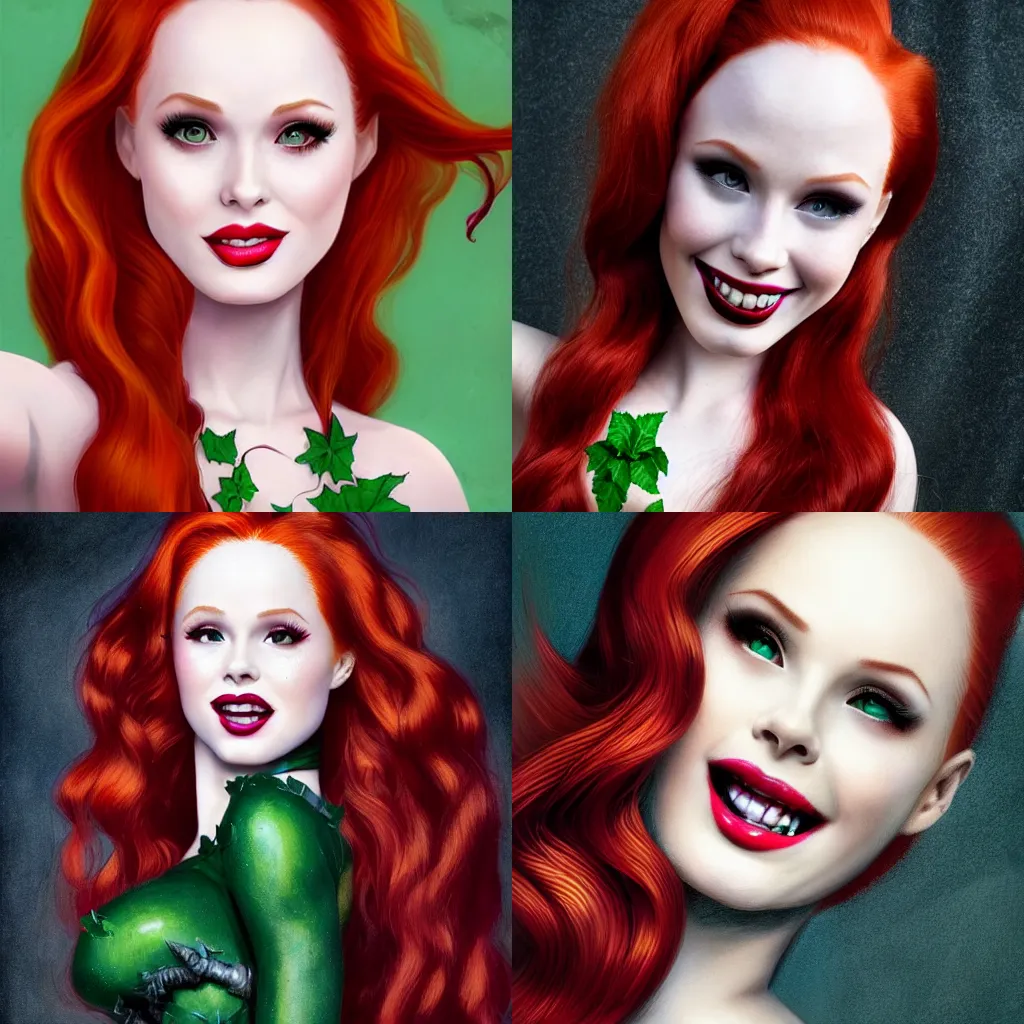 Vampire Beautiful Madelaine Petsch Poison Ivy Dc Stable Diffusion Openart