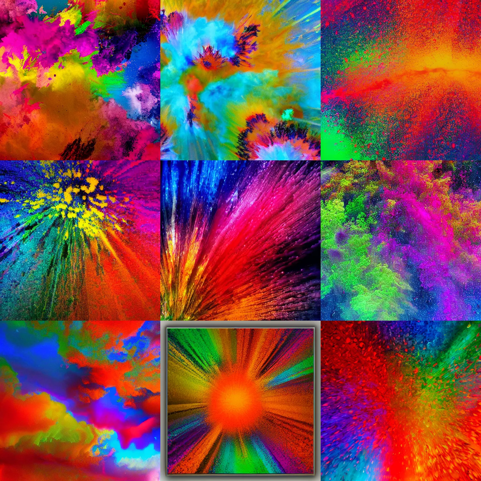 Prompt: An explosion of colors