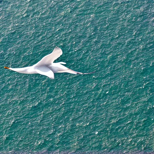 Prompt: Overhead the albatross Hangs motionless upon the air, And deep beneath the rolling waves, In labyrinths of coral caves, The echo of a distant time, Comes willowing across the sand, And everything is green and submarine