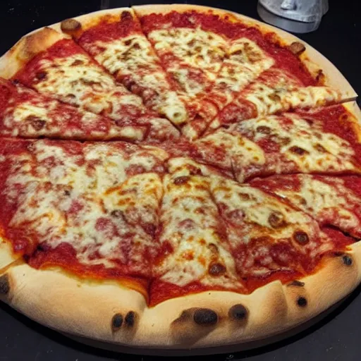 Image similar to pizza with loacker on top