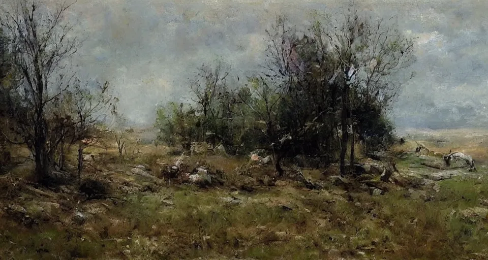 Prompt: landscape, by richard schmid