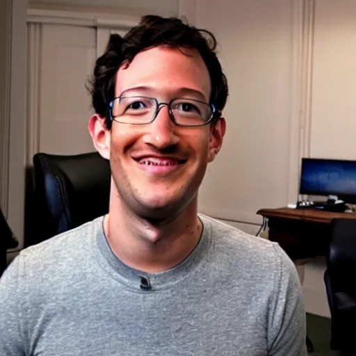 Image similar to photo of markiplier zuckerberg