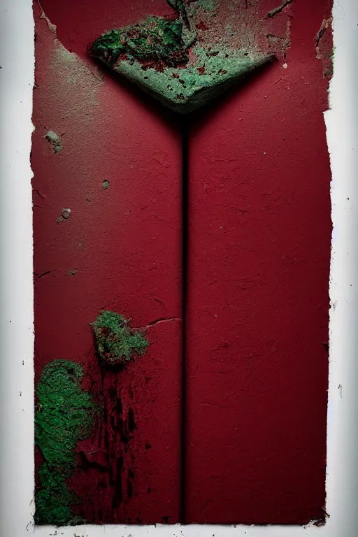 Image similar to decay by geert goiris, award - winning, fine - art photography, dark red and green color scheme