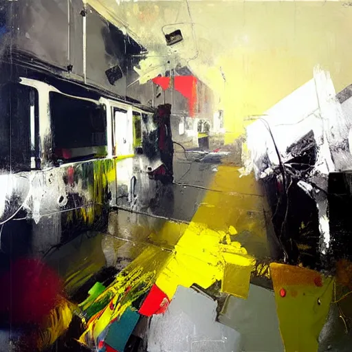 Image similar to painting by Adrian Ghenie