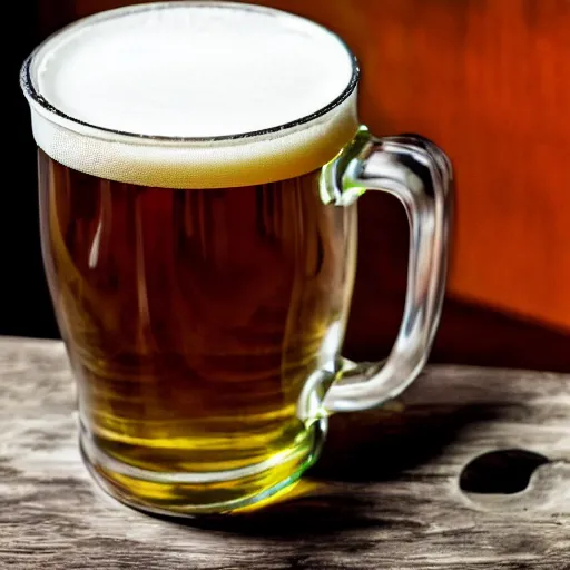 Prompt: a big cup of beer, realistic