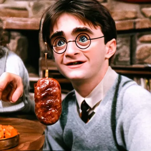 Image similar to harry potter and a big italian sausage