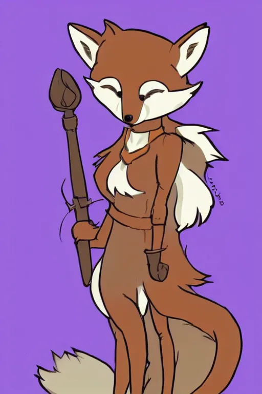 Image similar to a cute medieval anthropomorphic fox with a fluffy tail, comic art, trending on furaffinity, cartoon, kawaii, backlighting, furry art!!!, cool shading, concept art