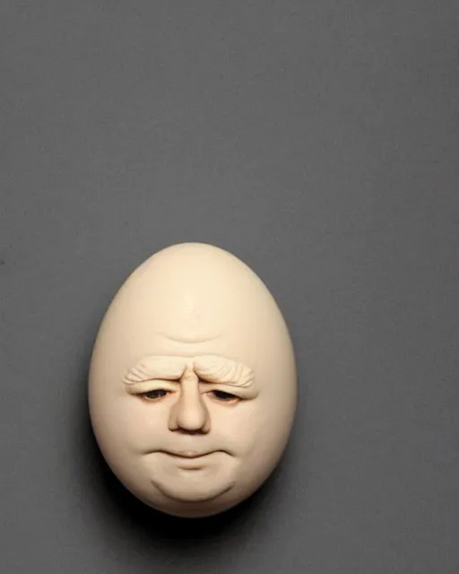 Prompt: an egg looking like boris johnson