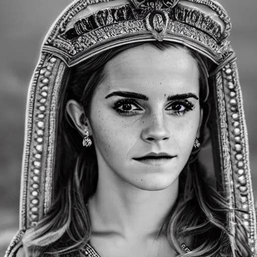 Image similar to Emma Watson as a Greek Goddess, Sony a7R IV, symmetric balance, polarizing filter, Photolab, Lightroom, 4K, Dolby Vision, Photography Award