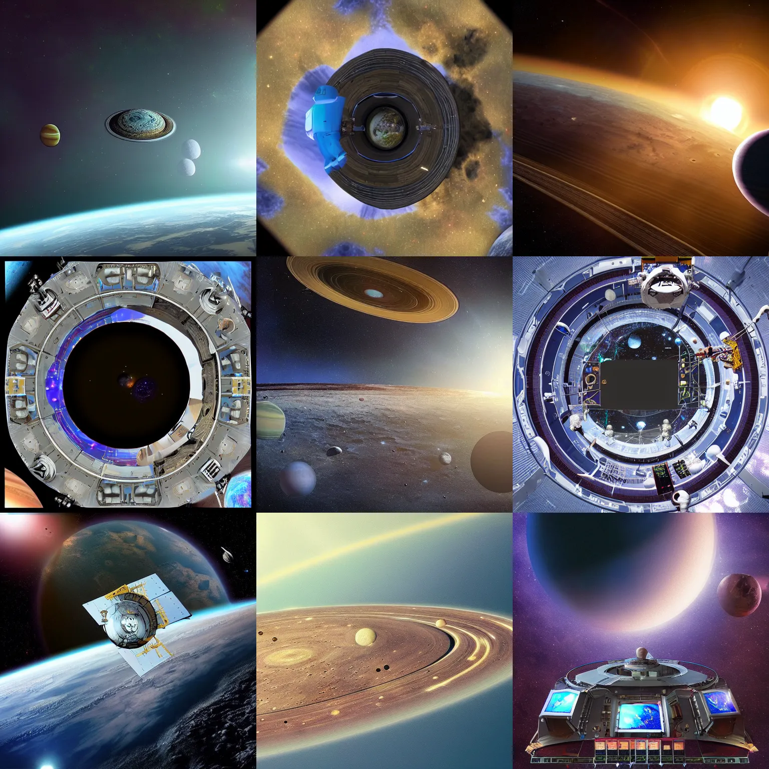 Prompt: “an interplanetary civilization’s entire memory vault in outer space, in 4K”