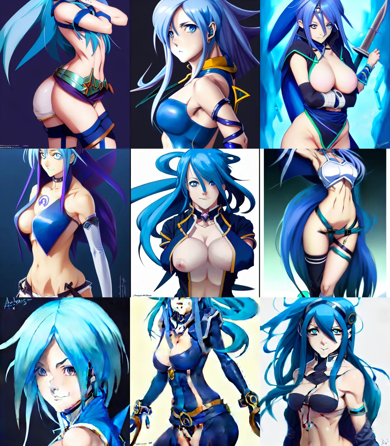 Aqua art by mimi (ranma3049) : r/Konosuba