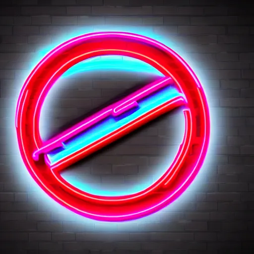 Prompt: cool neon logo 4k