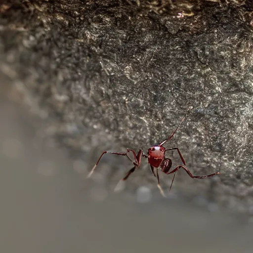 Prompt: Ant-mage in a dark cave, no blur, 4k resolution, ultra detailed-i