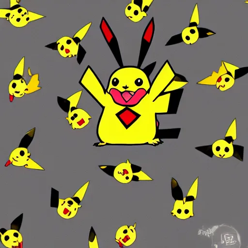 Prompt: evil pikachu