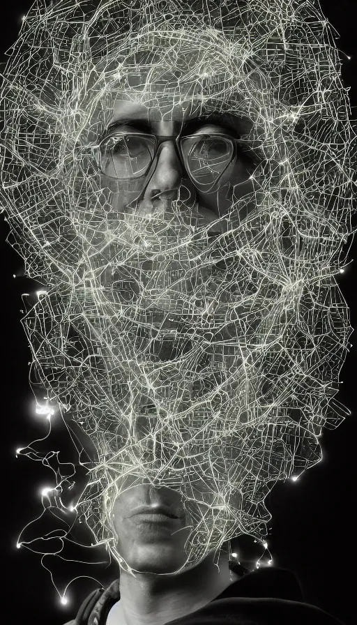 Image similar to portrait of a digital shaman, by jason de graaf