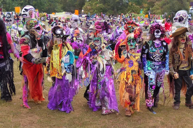 Image similar to festival of the dead