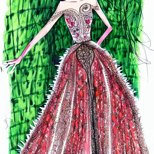 Zuhair murad hotsell fashion illustration