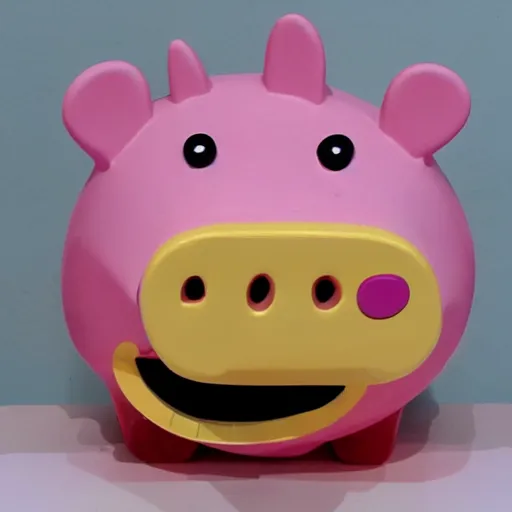 Image similar to peppa pig head shaped like turbocharger, turbo, mechanical, engine