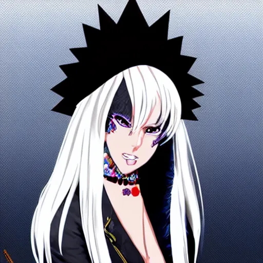 Image similar to lady gaga anime character