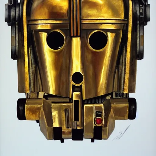 Image similar to painting of c - 3 p 0, 3 d