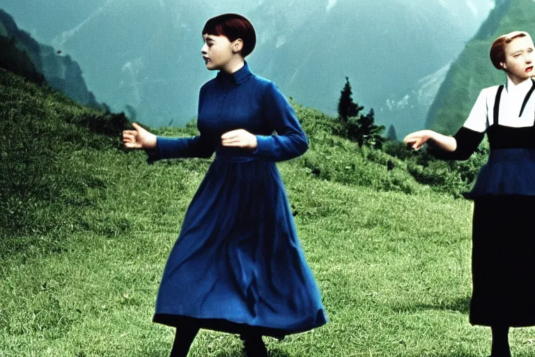 Image similar to still image from the sound of music by wong kar wai, ultra detailed, finely detailed