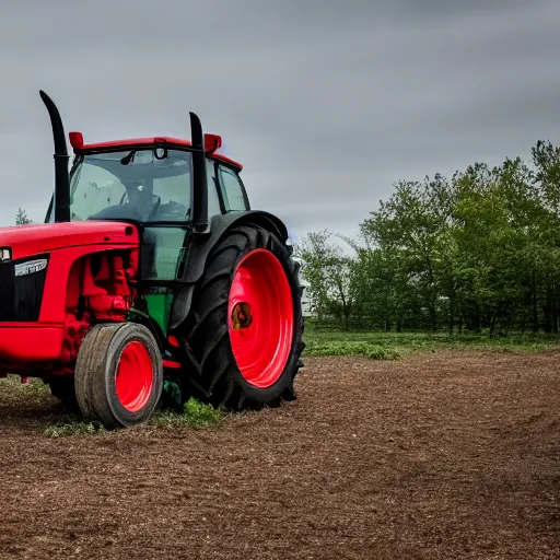 Image similar to a tractor with square wheels, canon eos r 3, f / 1. 4, iso 2 0 0, 1 / 1 6 0 s, 8 k, raw, unedited, symmetrical balance, wide angle