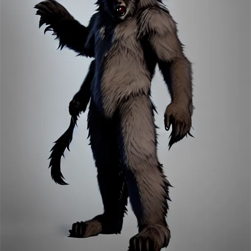 Image similar to cute handsome cuddly werewolf from van helsing unreal engine hyperreallistic render 8k character concept art masterpiece