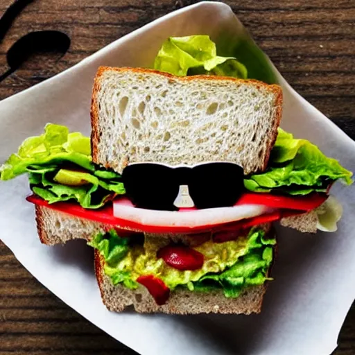 Image similar to photo of a sandwich made of elton john