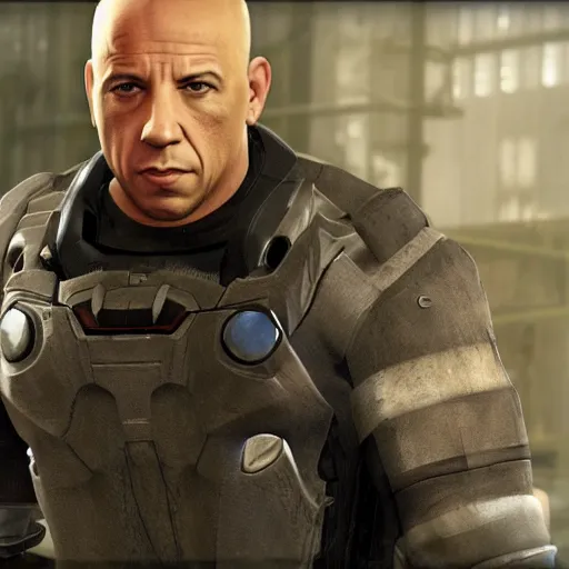 Image similar to Vin Diesel starring in Half-Life 2