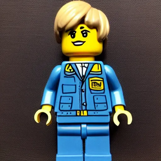 Prompt: Tim Burgess as a Lego figure