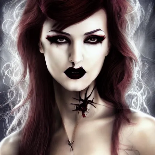 Image similar to beautiful vampire woman portraits, ultrarealistic, Gothic