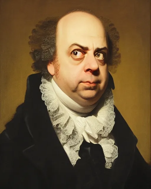 Image similar to upper body portrait of paul giamatti! as united states president john adams, 1 8 0 1, paul giamatti, official portrait, oil on canvas by anton otto fischer, trending on artstation